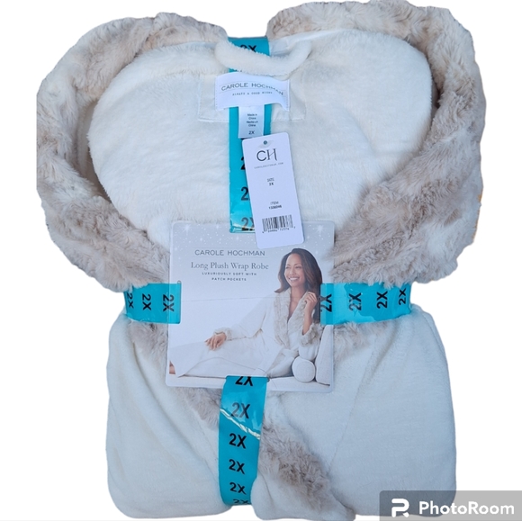SOLD DO NOT BUY Plush Wrap Robe by Carole Hochman - NWT Size 2X - Picture 1 of 8
